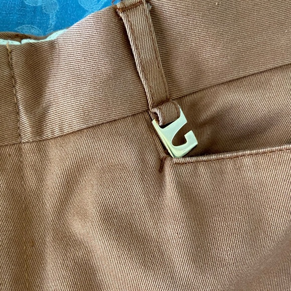 Vtg Gucci cotton pants, size 42 Italian. Nice cut, rich brown, great condition - Picture 3 of 8